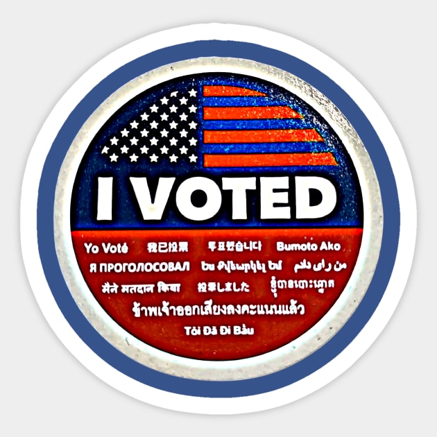 I Voted Sticker by DiPEGO NOW ENTERTAiNMENT